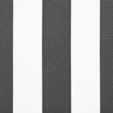 Awning Replacement Fabric Anthracite and White 380 x 195 cm