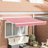 Awning Replacement Fabric Red and white 350 x 200 cm Canvas