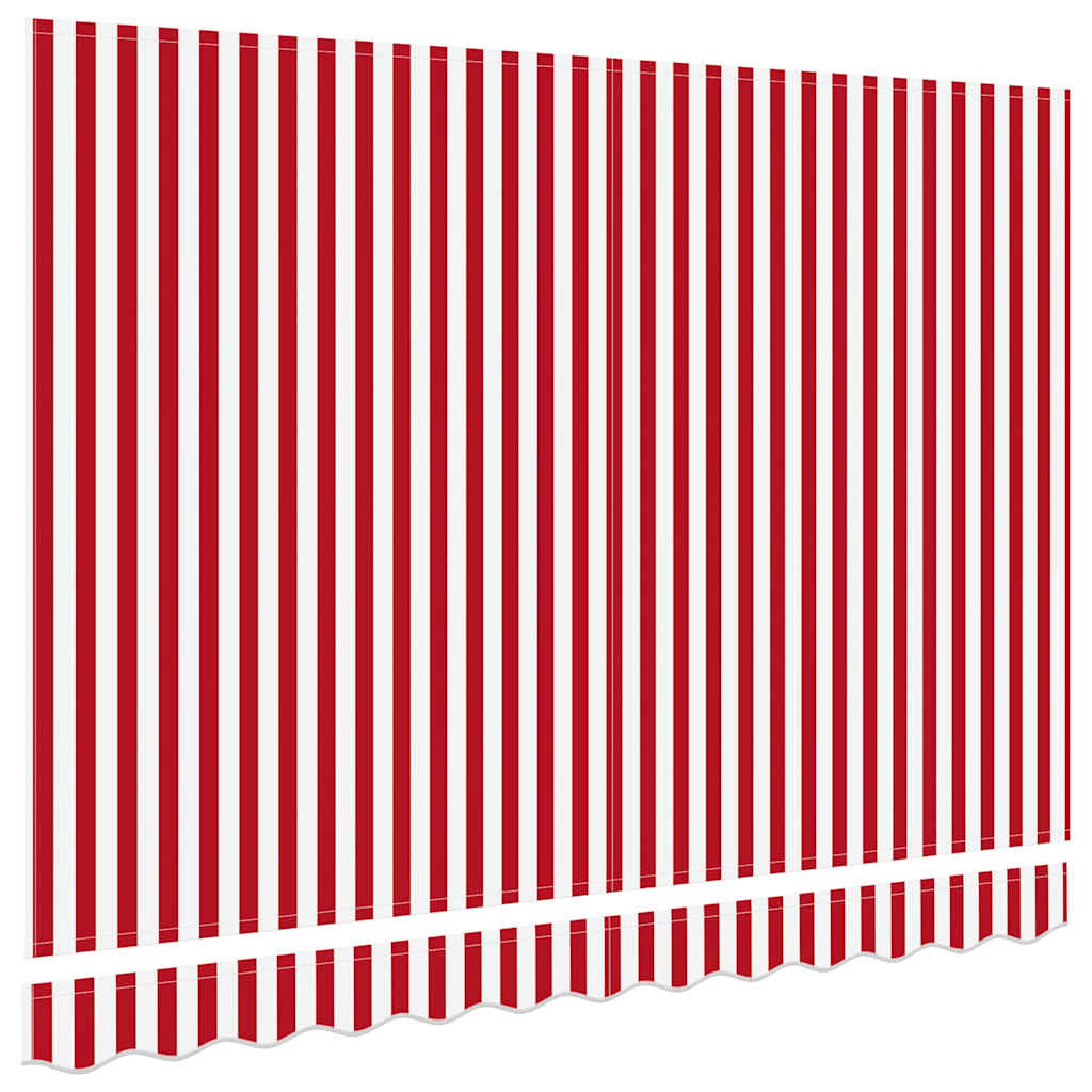 Awning Replacement Fabric Red and white 350 x 200 cm Canvas
