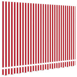 Awning Replacement Fabric Red and white 350 x 200 cm Canvas