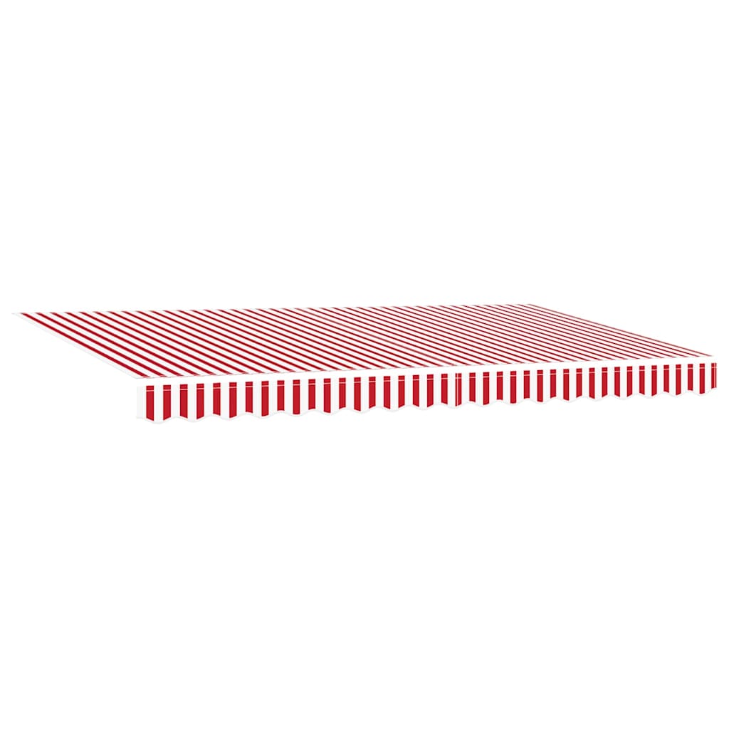 Awning Replacement Fabric Red and white 400 x 200 cm Canvas