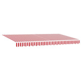 Awning Replacement Fabric Red and white 400 x 200 cm Canvas