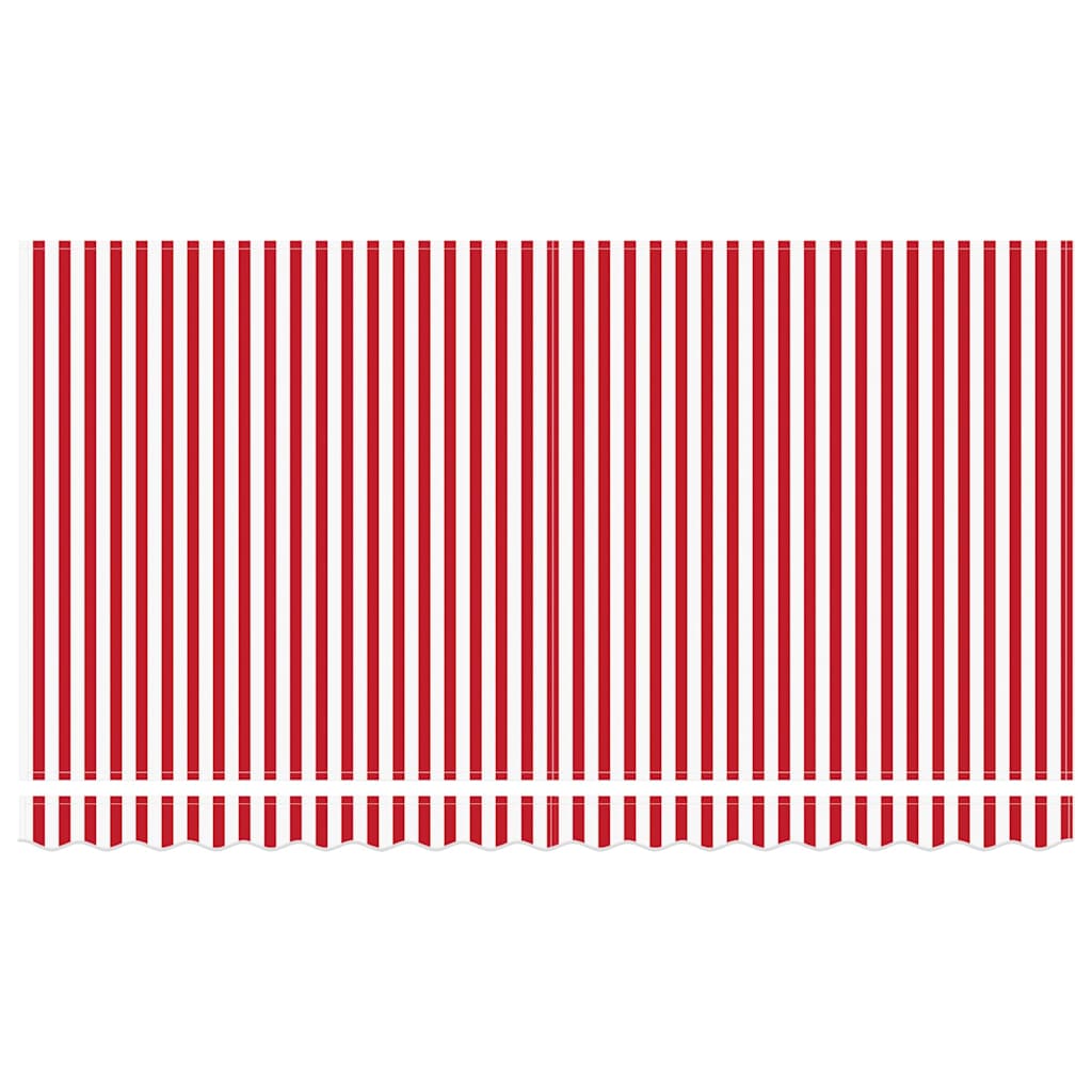 Awning Replacement Fabric Red and white 400 x 200 cm Canvas