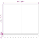 Awning Replacement Fabric Multicolour 250 x 200 cm Canvas
