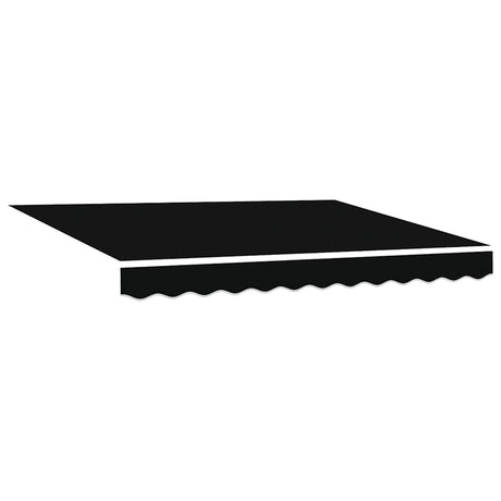 Awning Replacement Fabric Black 350 x 200 cm Canvas