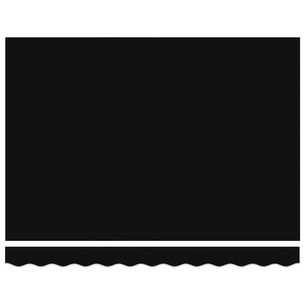 Awning Replacement Fabric Black 350 x 200 cm Canvas