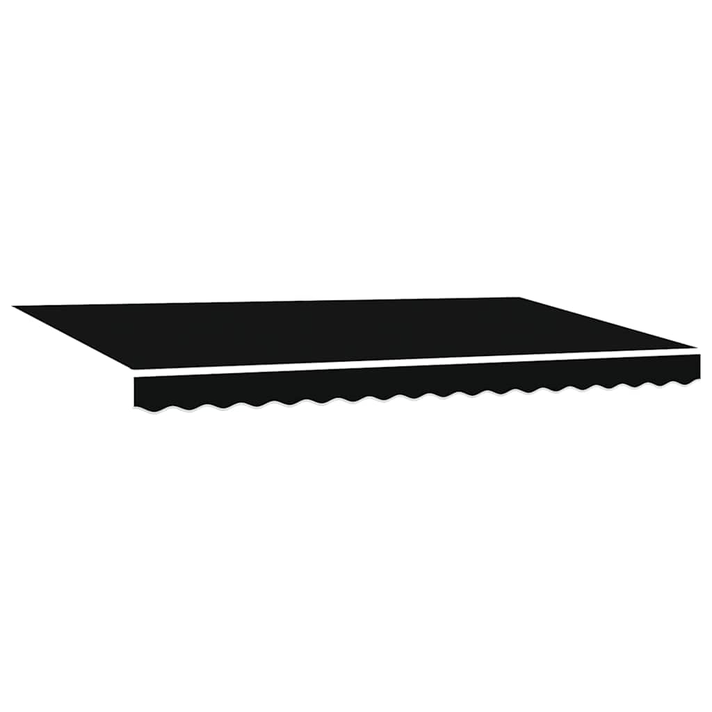 Awning Replacement Fabric Black 400 x 200 cm Canvas