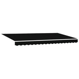 Awning Replacement Fabric Black 400 x 200 cm Canvas