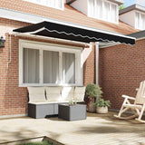 Awning Replacement Fabric Black 300 x 250 cm Canvas