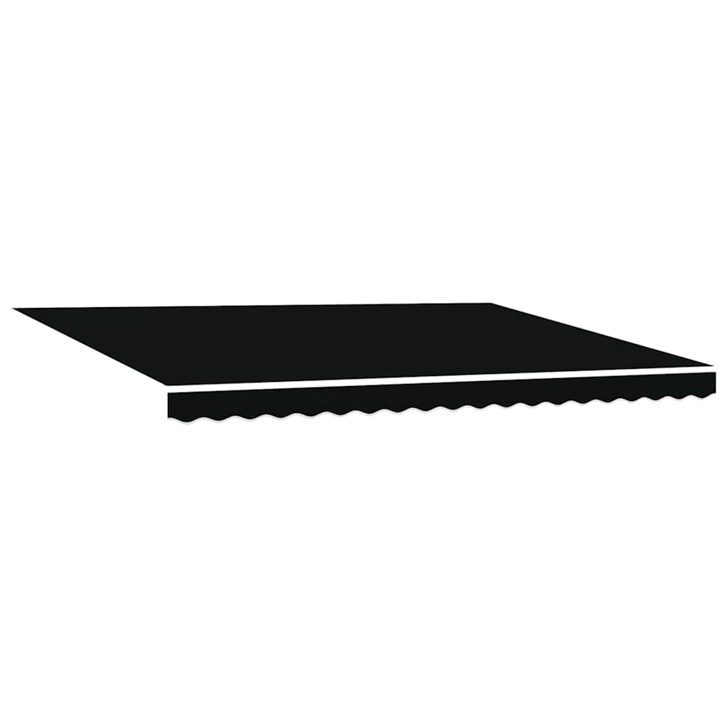 Awning Replacement Fabric Black 450 x 300 cm Canvas