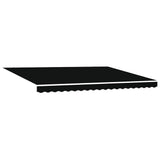 Awning Replacement Fabric Black 450 x 300 cm Canvas