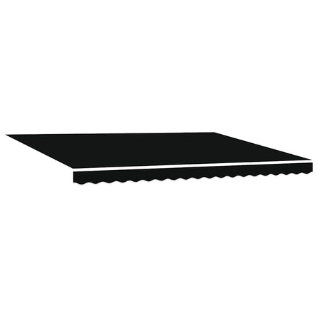 Awning Replacement Fabric Black 450 x 300 cm Canvas