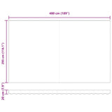 Awning Replacement Fabric Black 500 x 300 cm Canvas