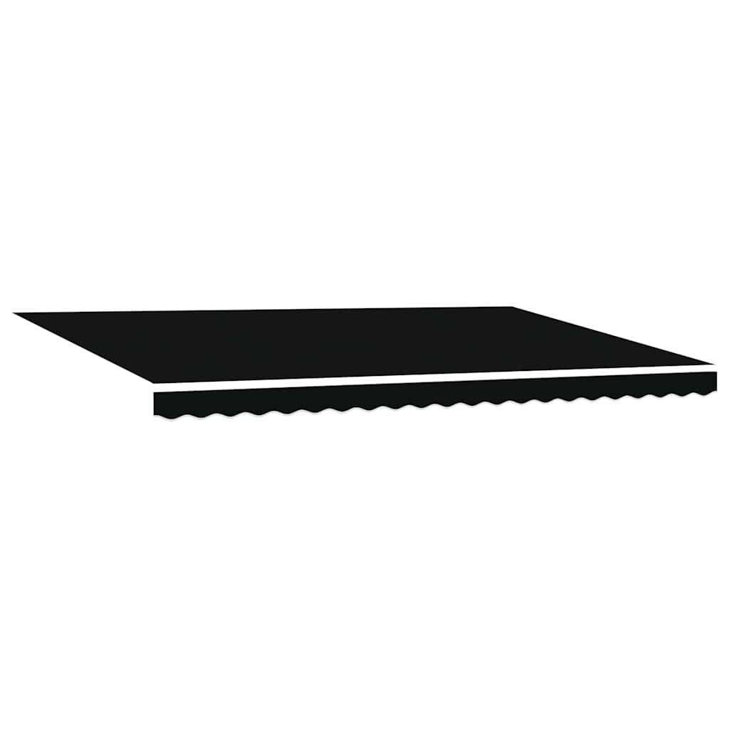 Awning Replacement Fabric Black 500 x 350 cm Canvas