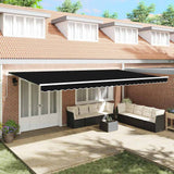 Awning Replacement Fabric Black 600 x 300 cm Canvas