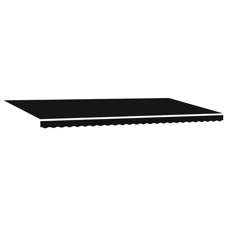 Awning Replacement Fabric Black 600 x 300 cm Canvas
