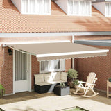Awning Replacement Fabric Beige 400 x 300 cm Canvas