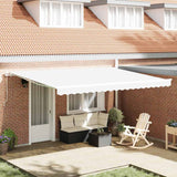 Awning Replacement Fabric White 450 x 300 cm Canvas