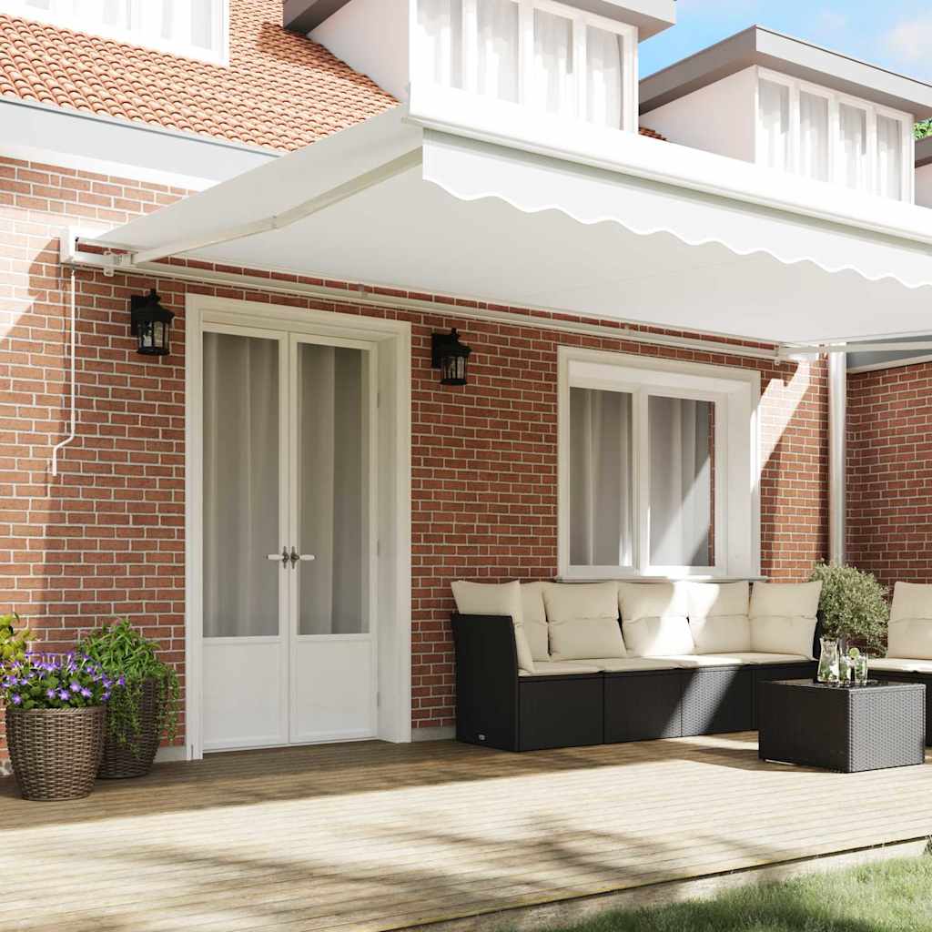 Awning Replacement Fabric White 500 x 350 cm Canvas