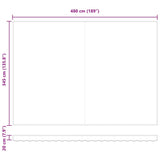 Awning Replacement Fabric White 500 x 350 cm Canvas