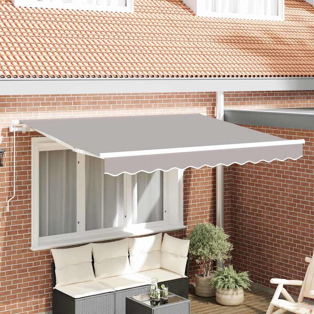 Awning Replacement Fabric Light grey 350 x 250 cm Canvas