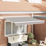 Awning Replacement Fabric Light grey 350 x 250 cm Canvas