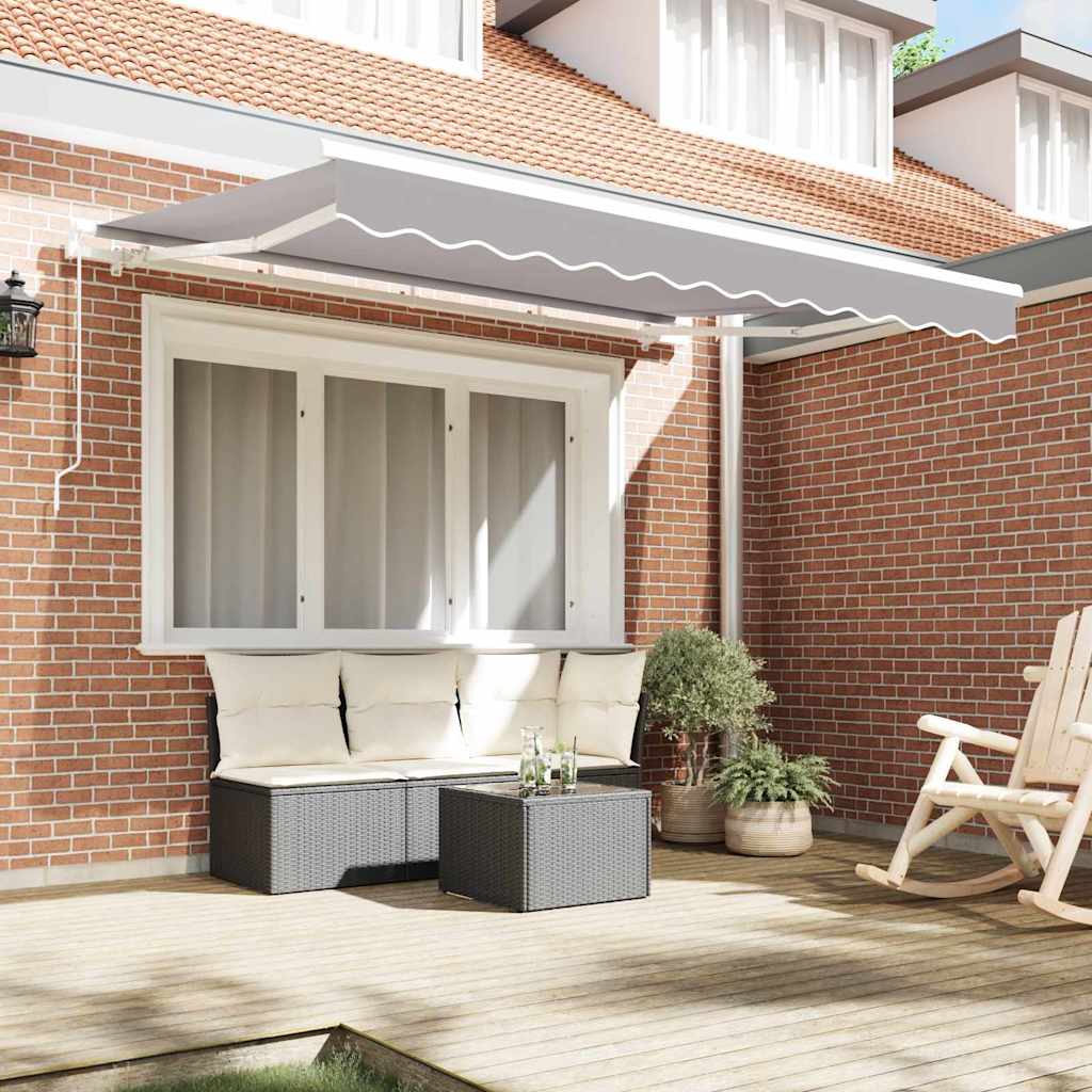 Awning Replacement Fabric Light grey 350 x 250 cm Canvas