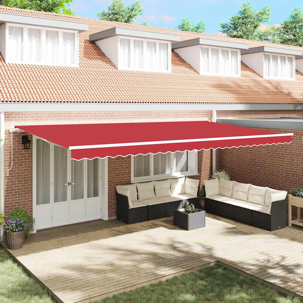 Awning Replacement Fabric Red 600 x 300 cm Canvas