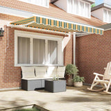 Awning Replacement Fabric Green and yellow 350 x 250 cm Canvas