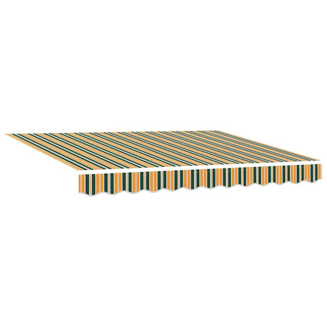 Awning Replacement Fabric Green and yellow 350 x 250 cm Canvas