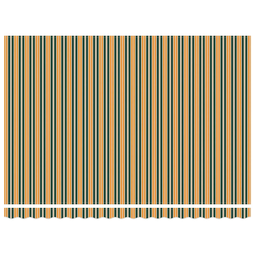 Awning Replacement Fabric Green and yellow 450 x 350 cm Canvas
