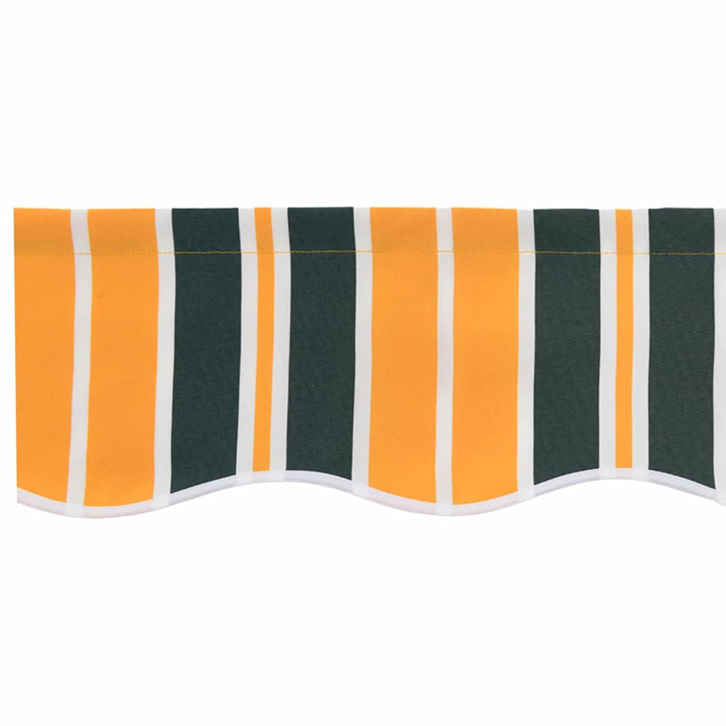 Awning Replacement Fabric Green and yellow 600 x 300 cm Canvas