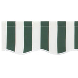Awning Replacement Fabric Green and white 250 x 200 cm Canvas