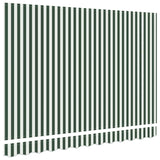 Awning Replacement Fabric Green and white 250 x 200 cm Canvas