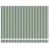 Awning Replacement Fabric Green and white 250 x 200 cm Canvas
