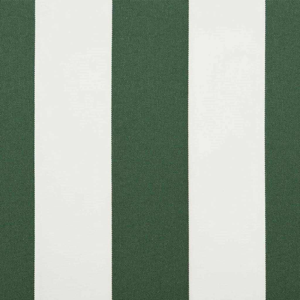 Awning Replacement Fabric Green and white 250 x 200 cm Canvas