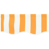 Awning Valance Yellow and white 2.3 x 0.2 m Canvas