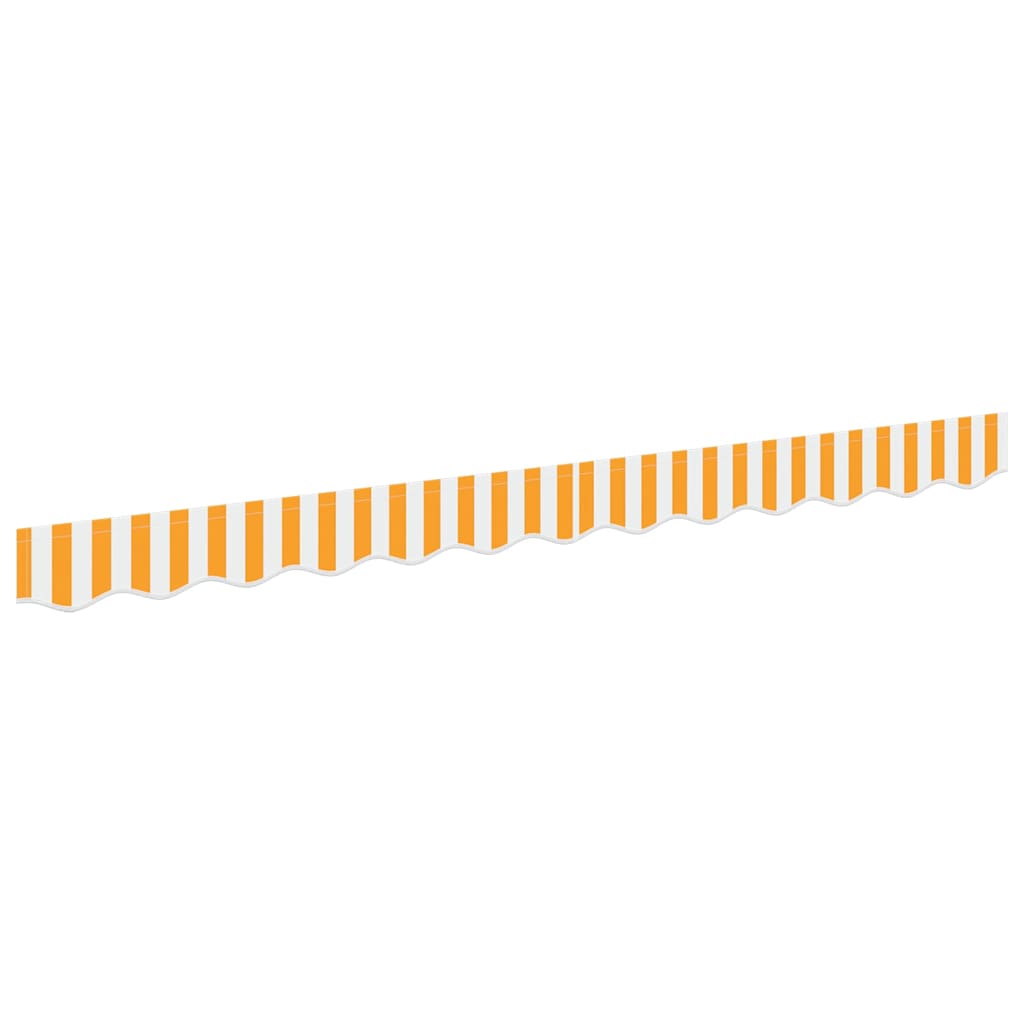Awning Valance Yellow and white 2.3 x 0.2 m Canvas