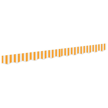 Awning Valance Yellow and white 2.3 x 0.2 m Canvas