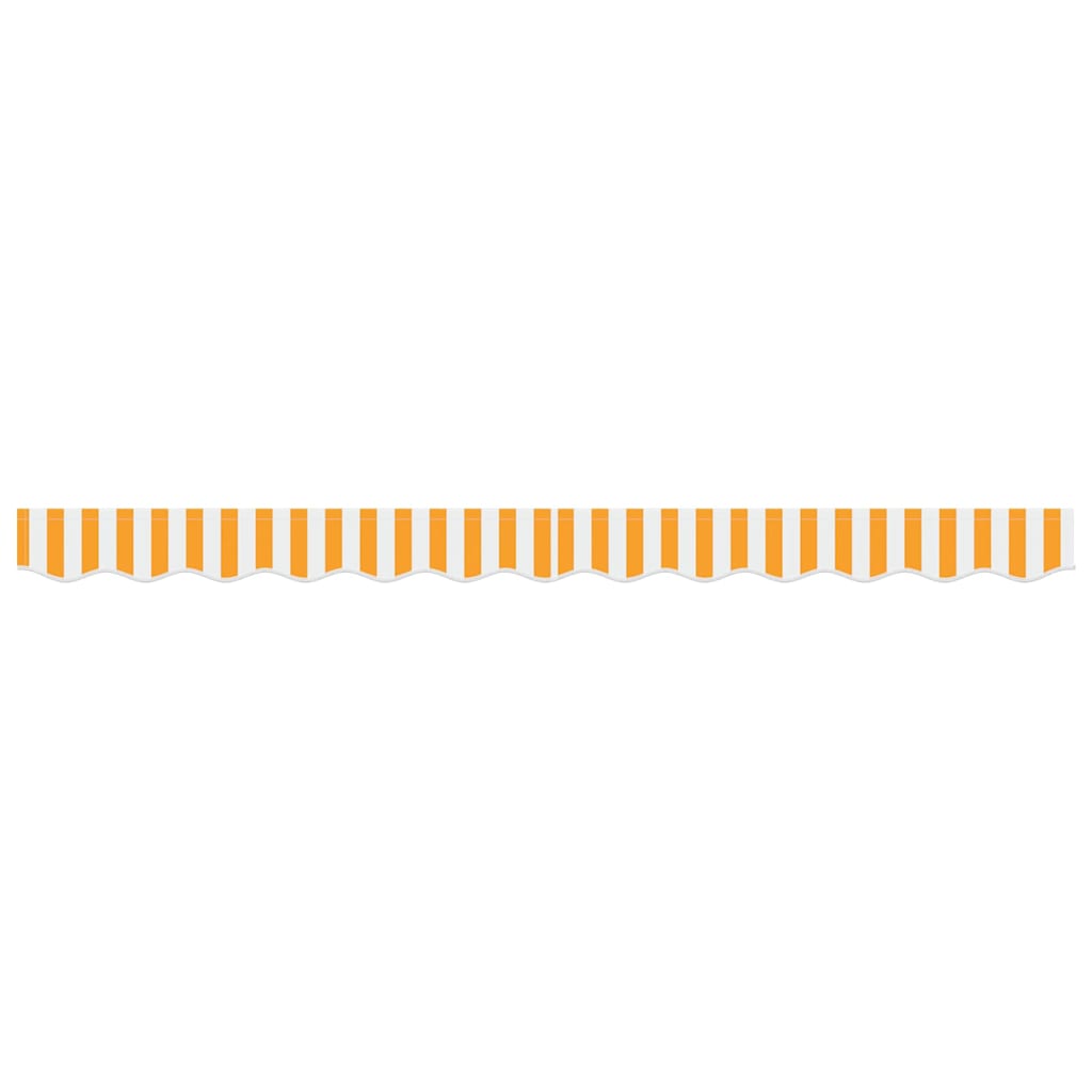 Awning Valance Yellow and white 2.3 x 0.2 m Canvas
