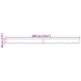 Awning Valance Multicolour 2.8 x 0.2 m Canvas