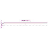 Awning Valance Multicolour 3.3 x 0.2 m Canvas