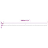 Awning Valance Multicolour 3.8 x 0.2 m Canvas