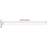 Awning Valance Multicolour 5.8 x 0.2 m Canvas