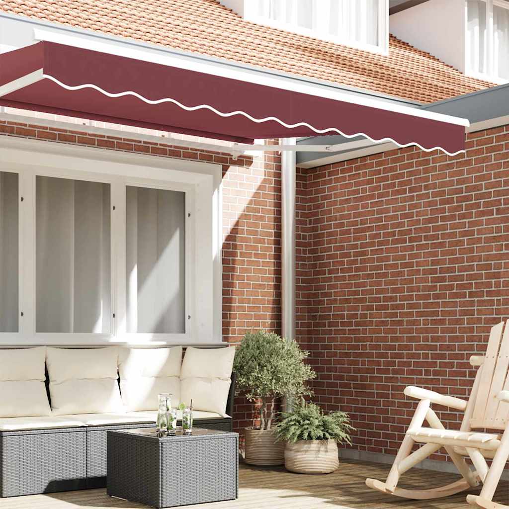 Awning Valance Burgundy 2.3 x 0.2 m Canvas