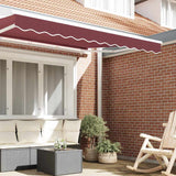 Awning Valance Burgundy 2.3 x 0.2 m Canvas