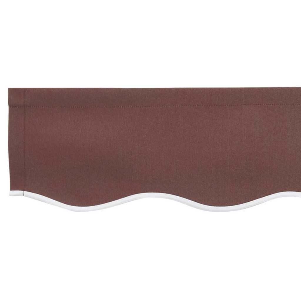 Awning Valance Brown 2.3 x 0.2 m Canvas