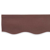 Awning Valance Brown 2.3 x 0.2 m Canvas