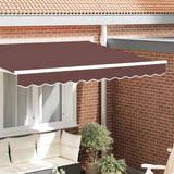 Awning Valance Brown 2.3 x 0.2 m Canvas