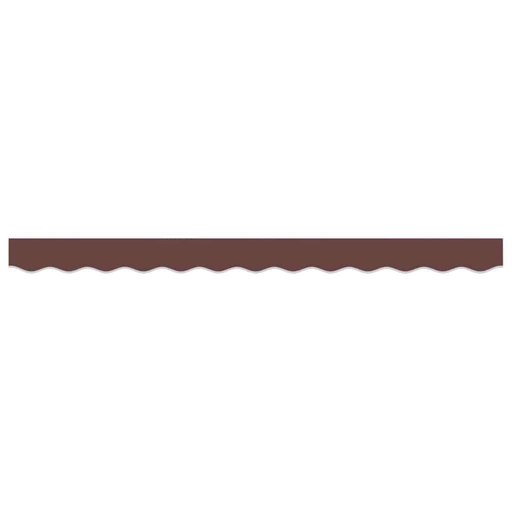 Awning Valance Brown 2.3 x 0.2 m Canvas